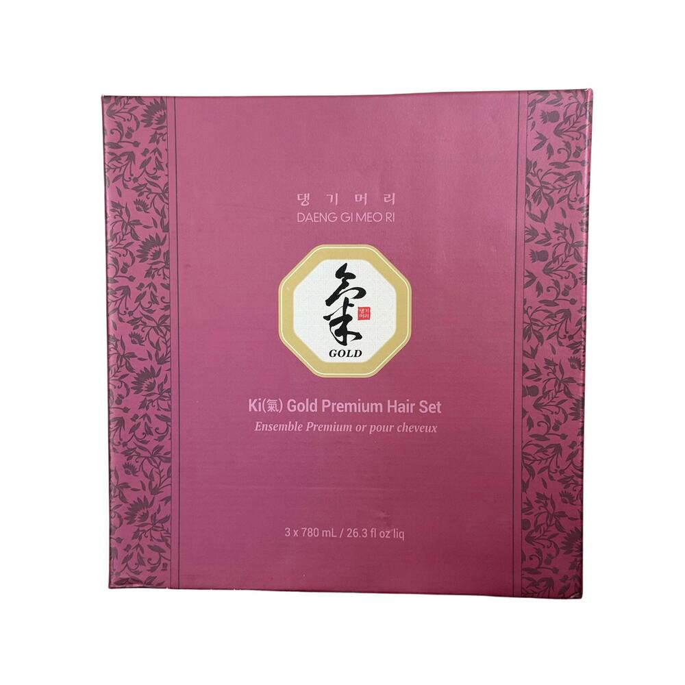 Daeng Gi Meo Ri Ki Gold Premium Hair Set 3pk 2 Shampoo+1 Treatment 780ml NEW